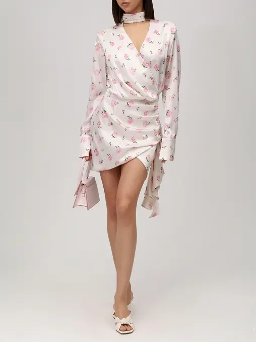 Платье шелковое ROSES AND LACE