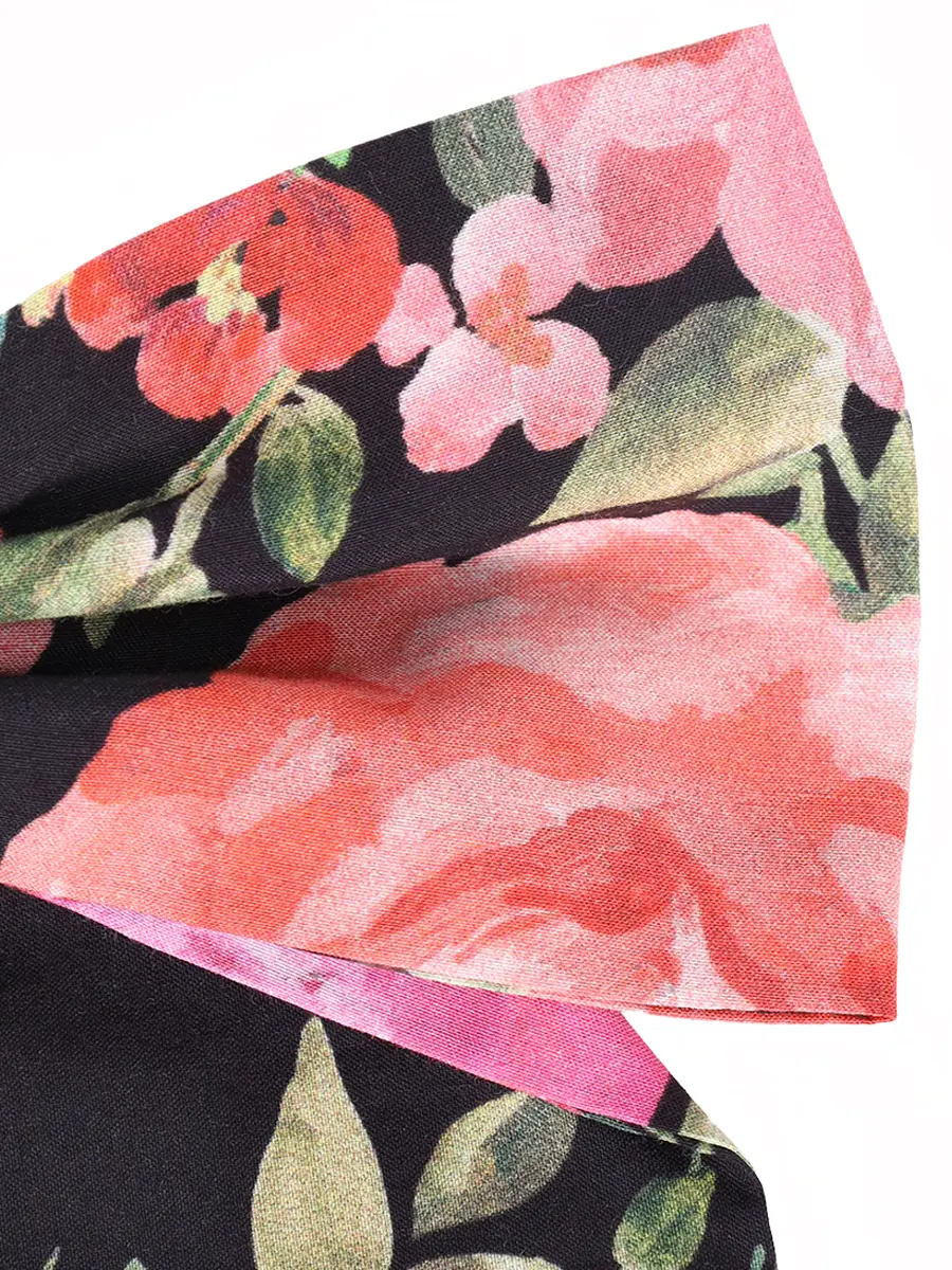 Заколка из хлопка