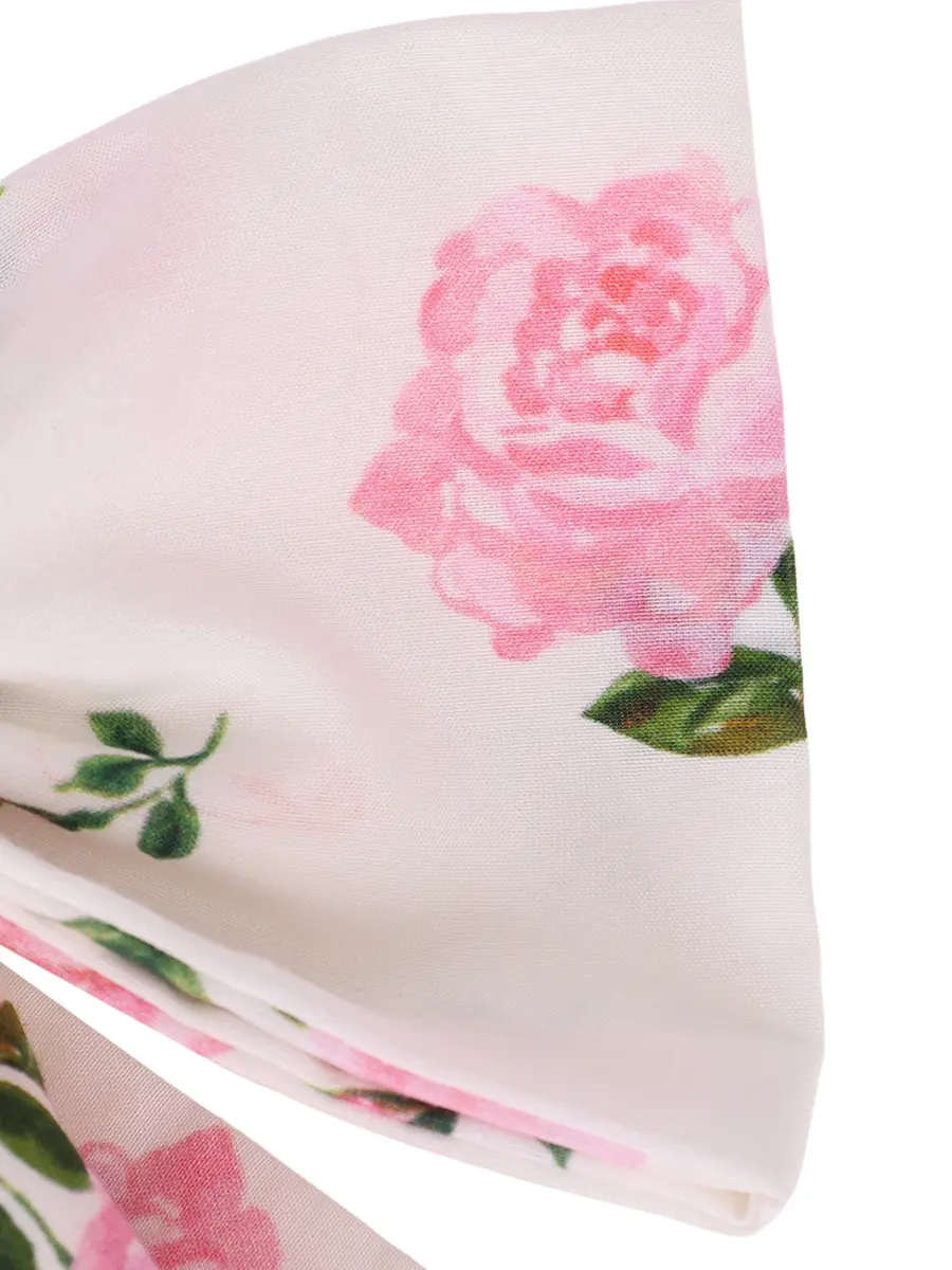 Заколка из хлопка