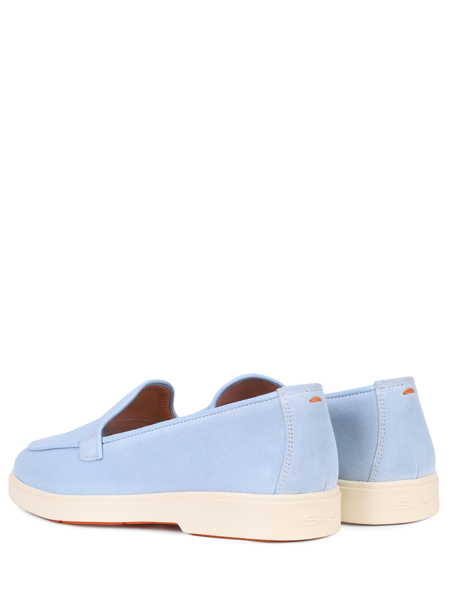 Лоферы замшевые