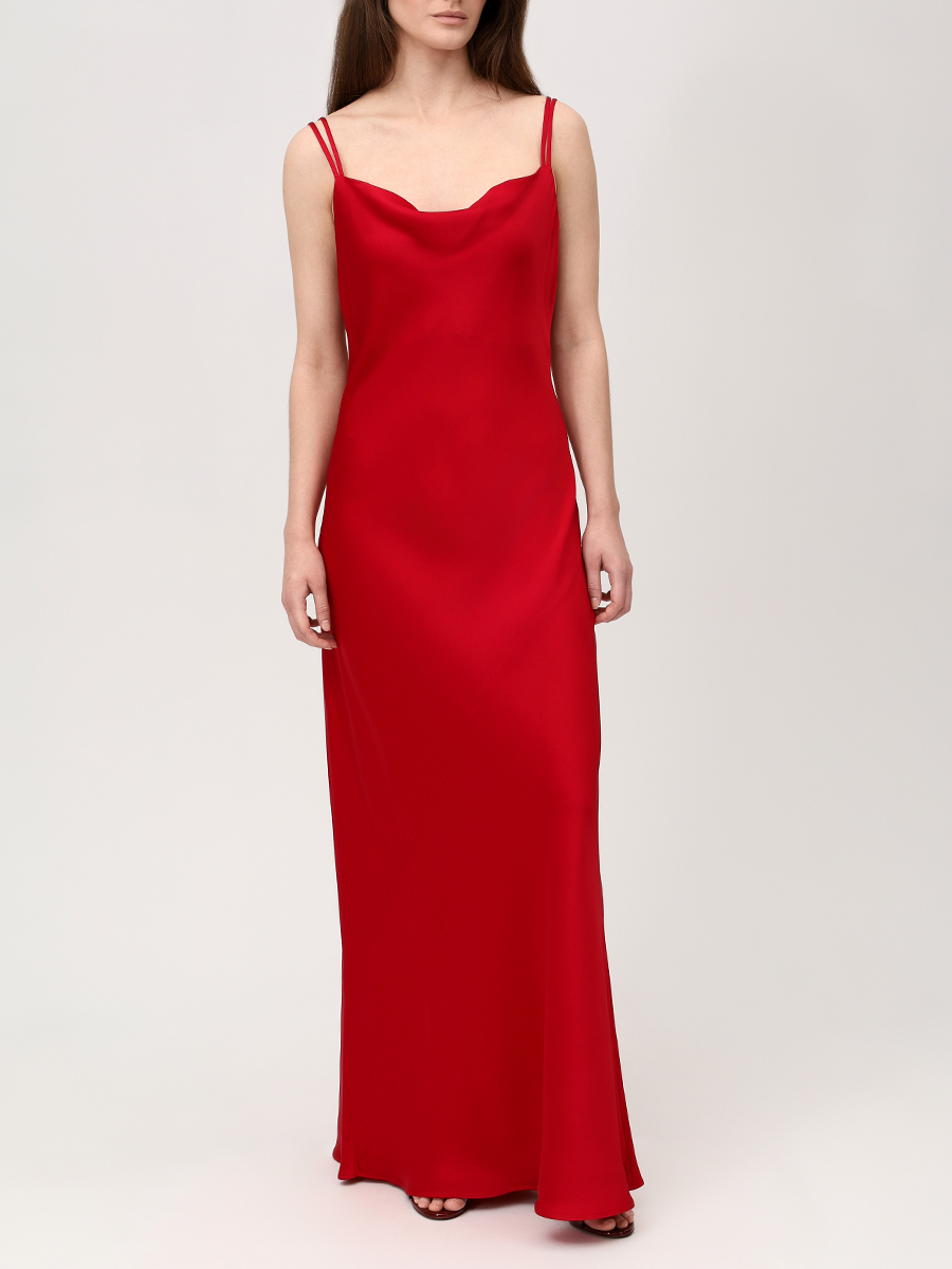 Платье однотонное