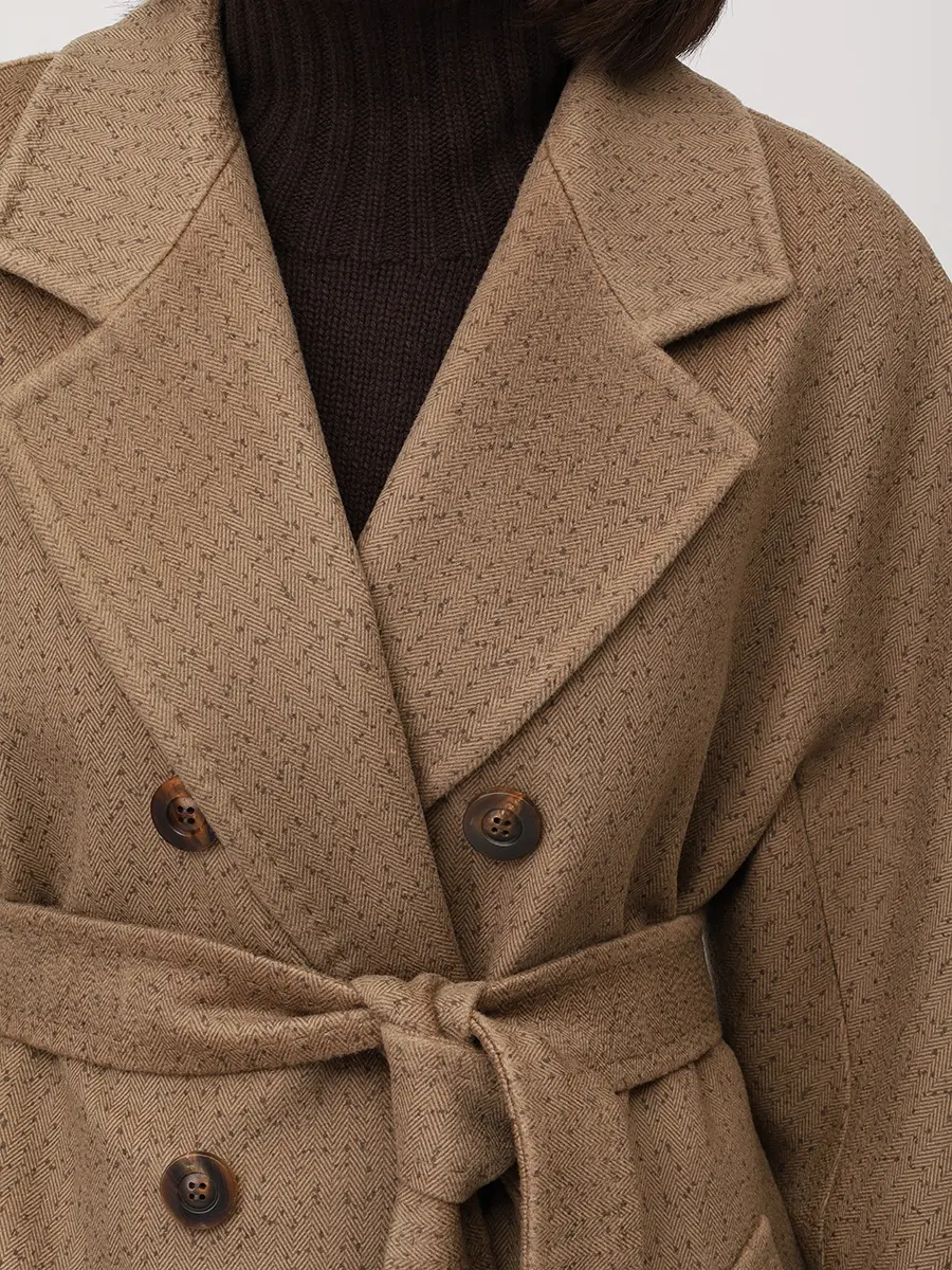 Пальто из кашемира и шерсти