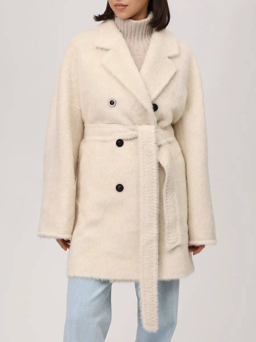 Пальто из сури альпака