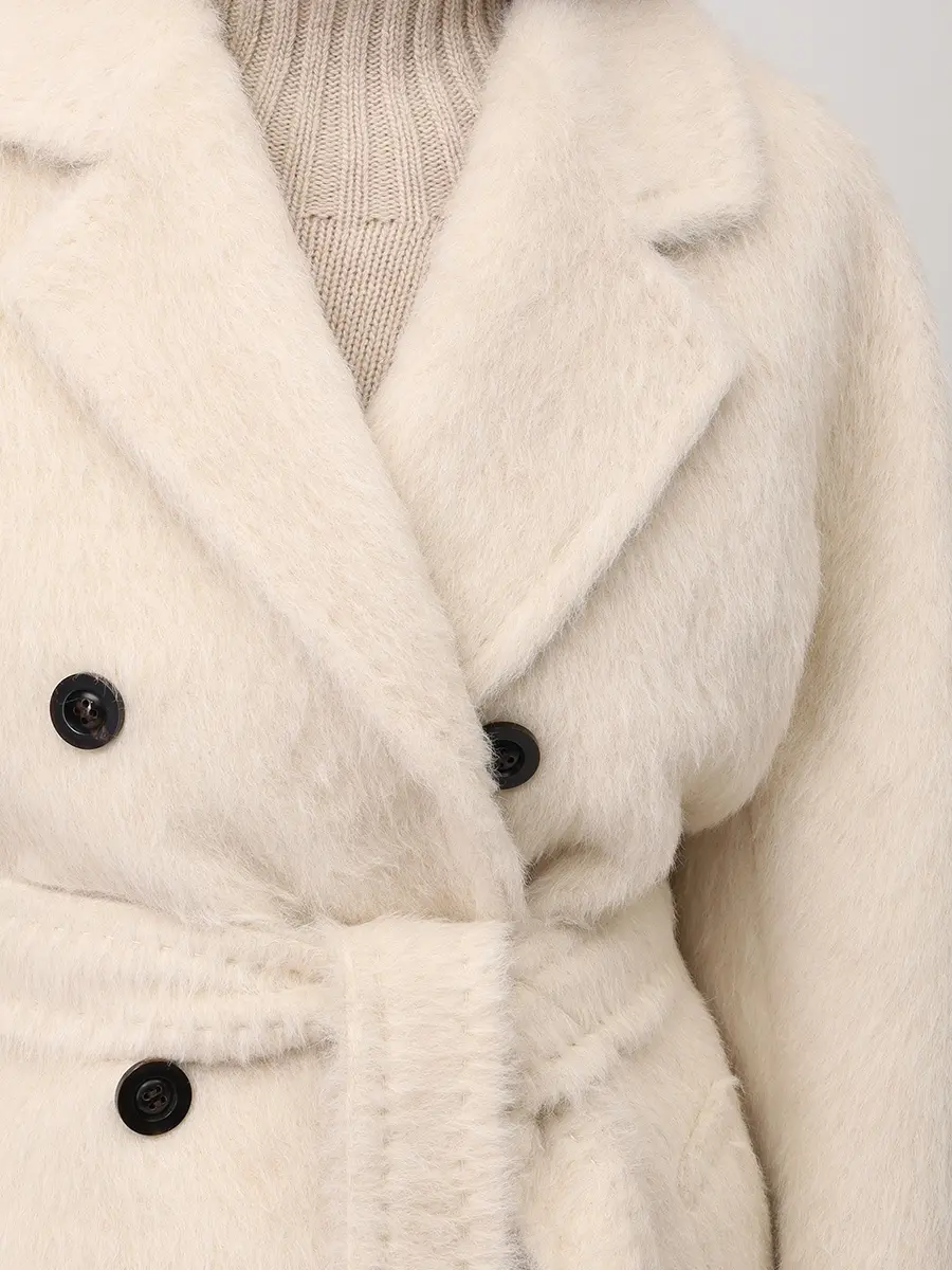 Пальто из сури альпака