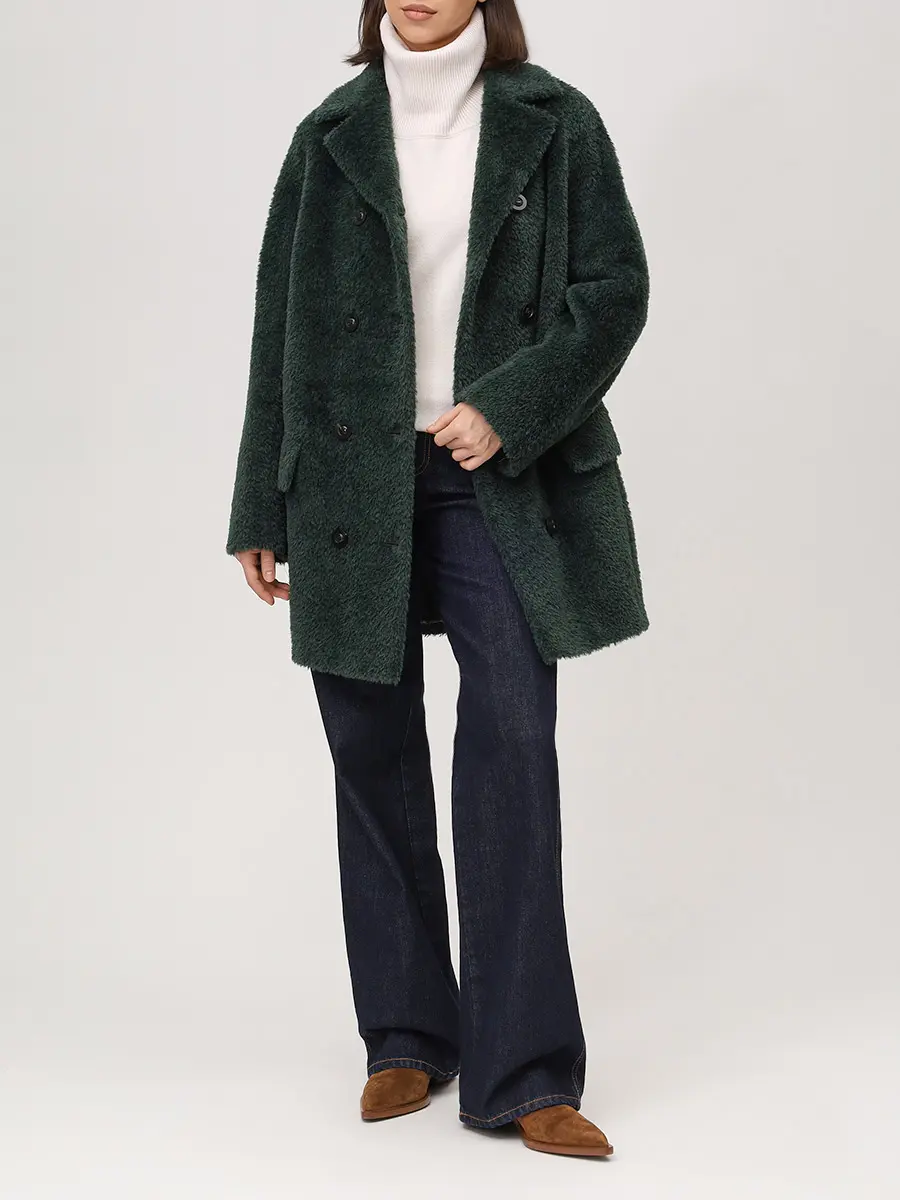 Пальто из сури альпака