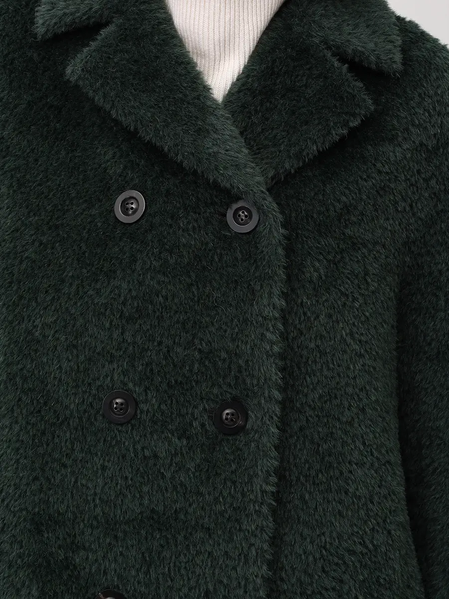 Пальто из сури альпака