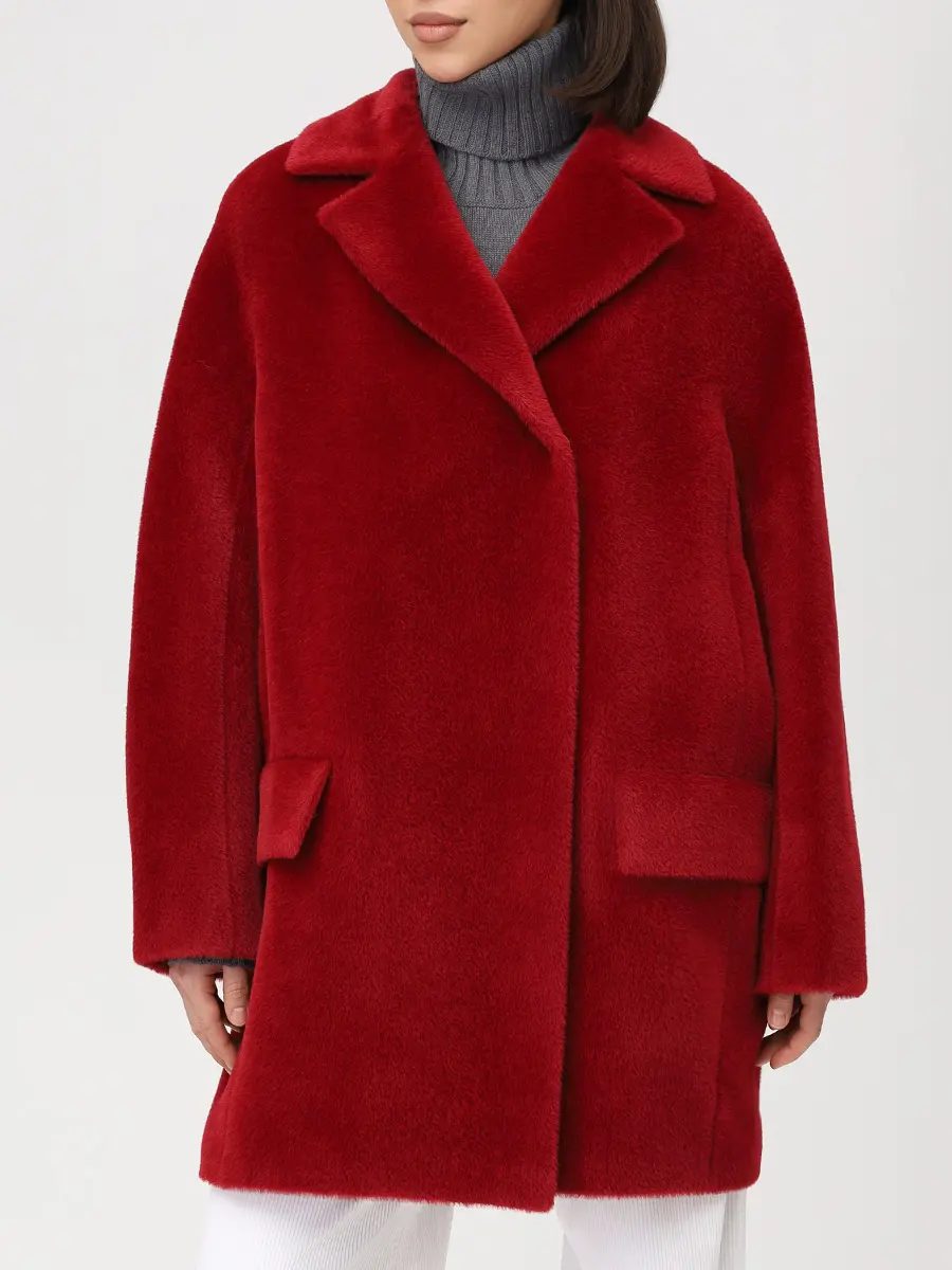 Пальто из сури альпака