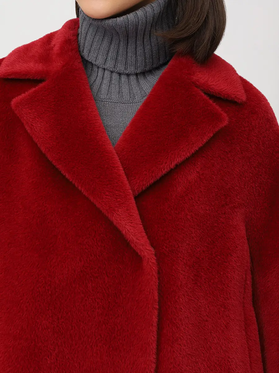 Пальто из сури альпака