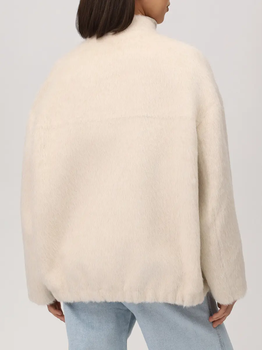 Пальто из сури альпака