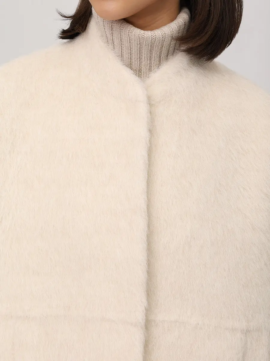 Пальто из сури альпака