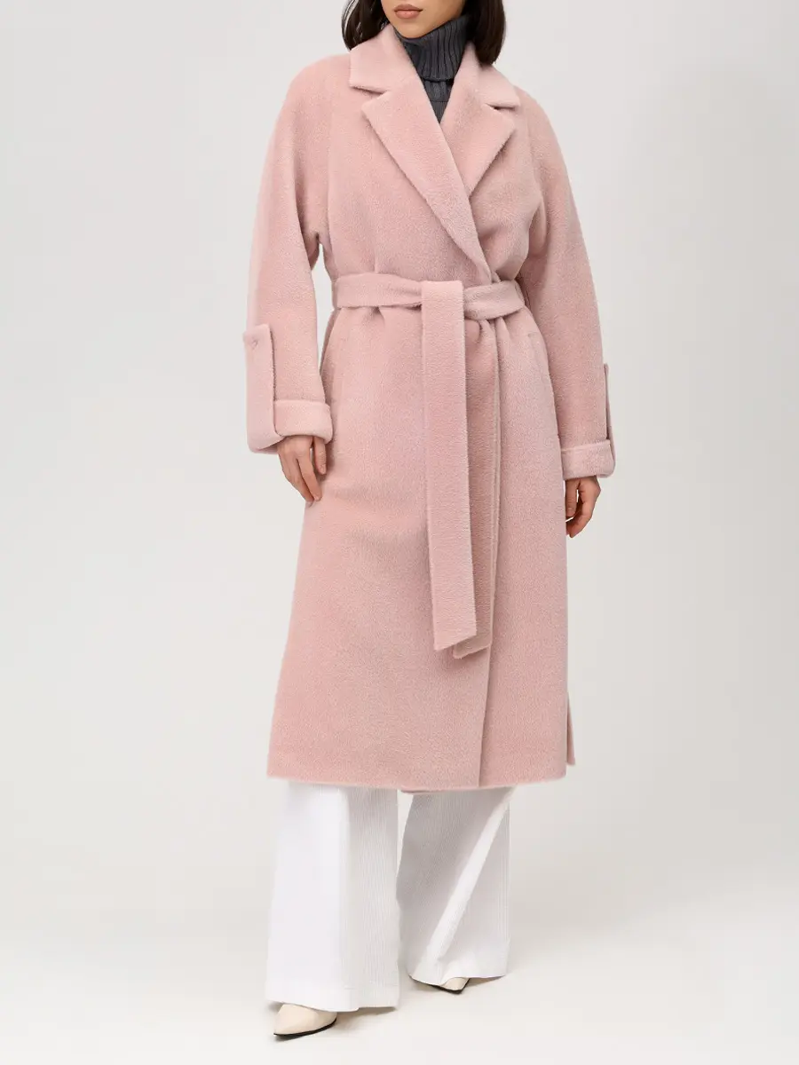 Пальто из шерсти альпака