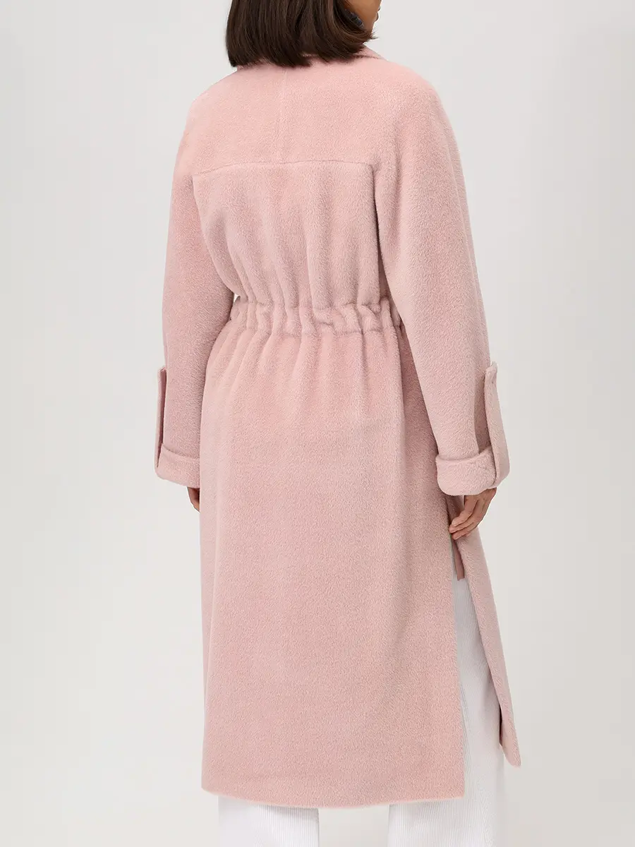 Пальто из шерсти альпака