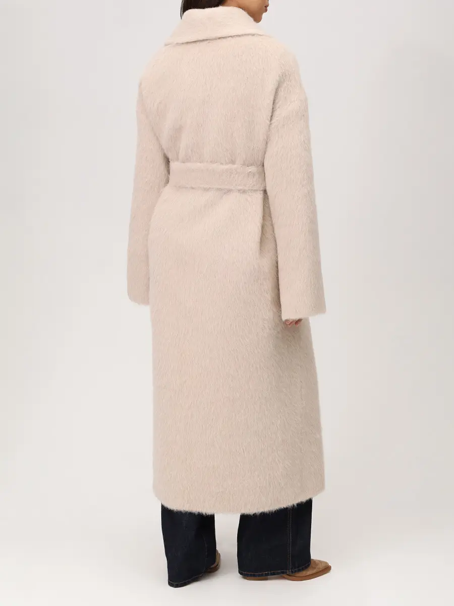 Пальто из сури альпака