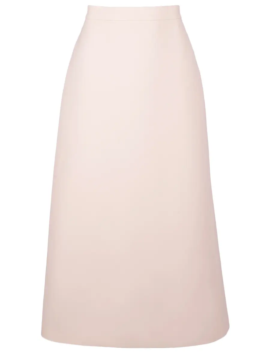 Костюм из шелка и шерсти с вышивкой ручной работы