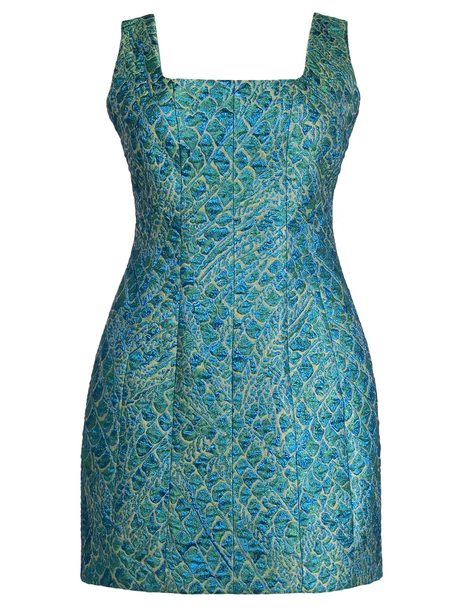 Платье из жаккарда