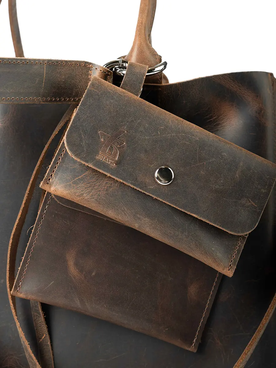 Сумка-тоут Амбер кожаная