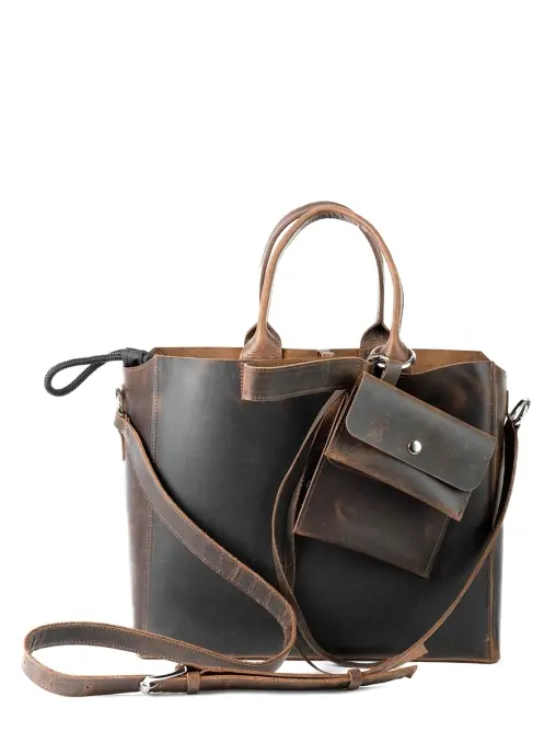 Сумка-тоут Амбер кожаная ЗНАТЬ