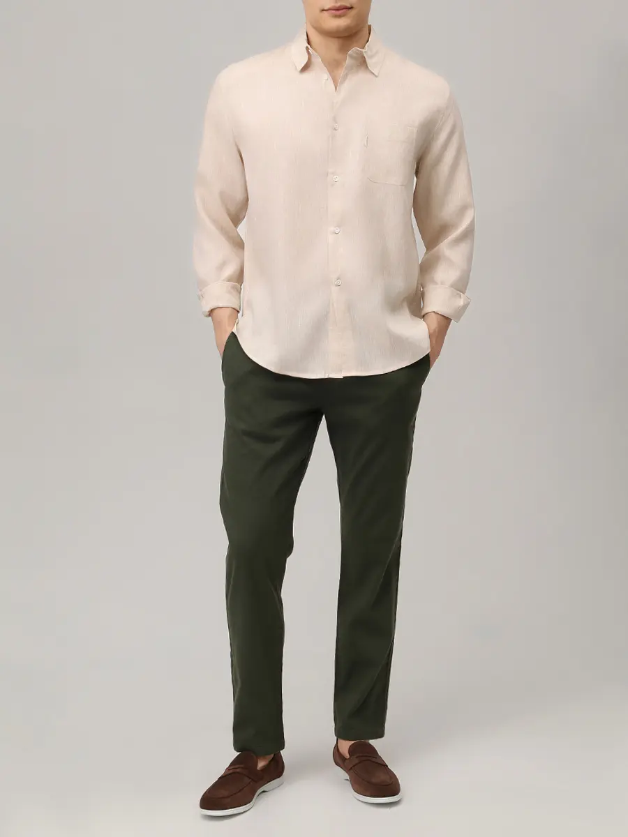 Брюки из хлопка и льна Riley