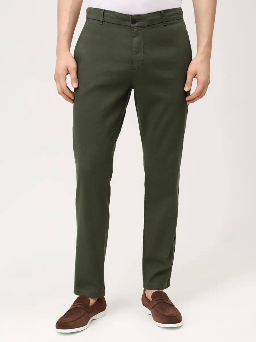 Брюки из хлопка и льна Riley