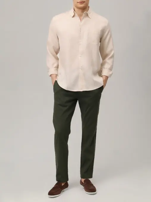 Брюки из хлопка и льна Riley BOGNER