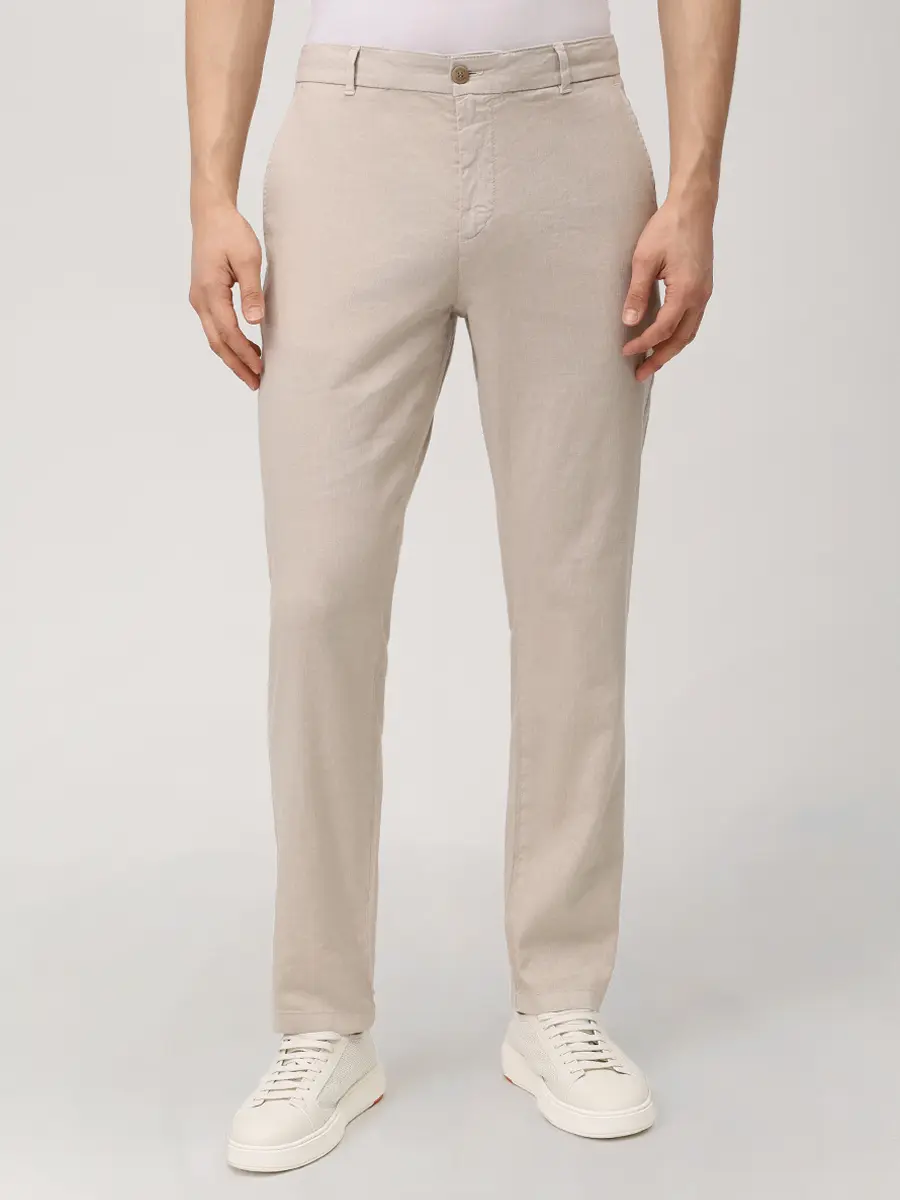 Брюки из хлопка и льна Riley