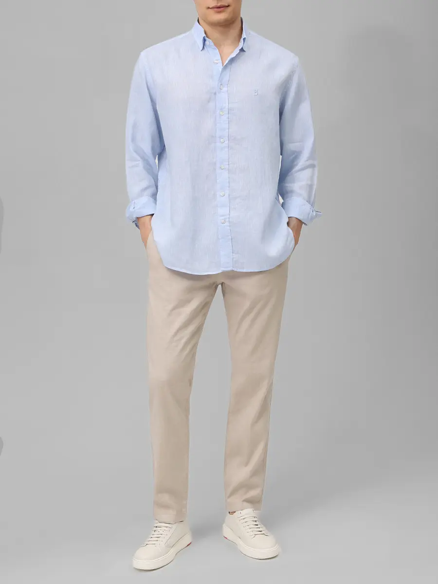 Брюки из хлопка и льна Riley