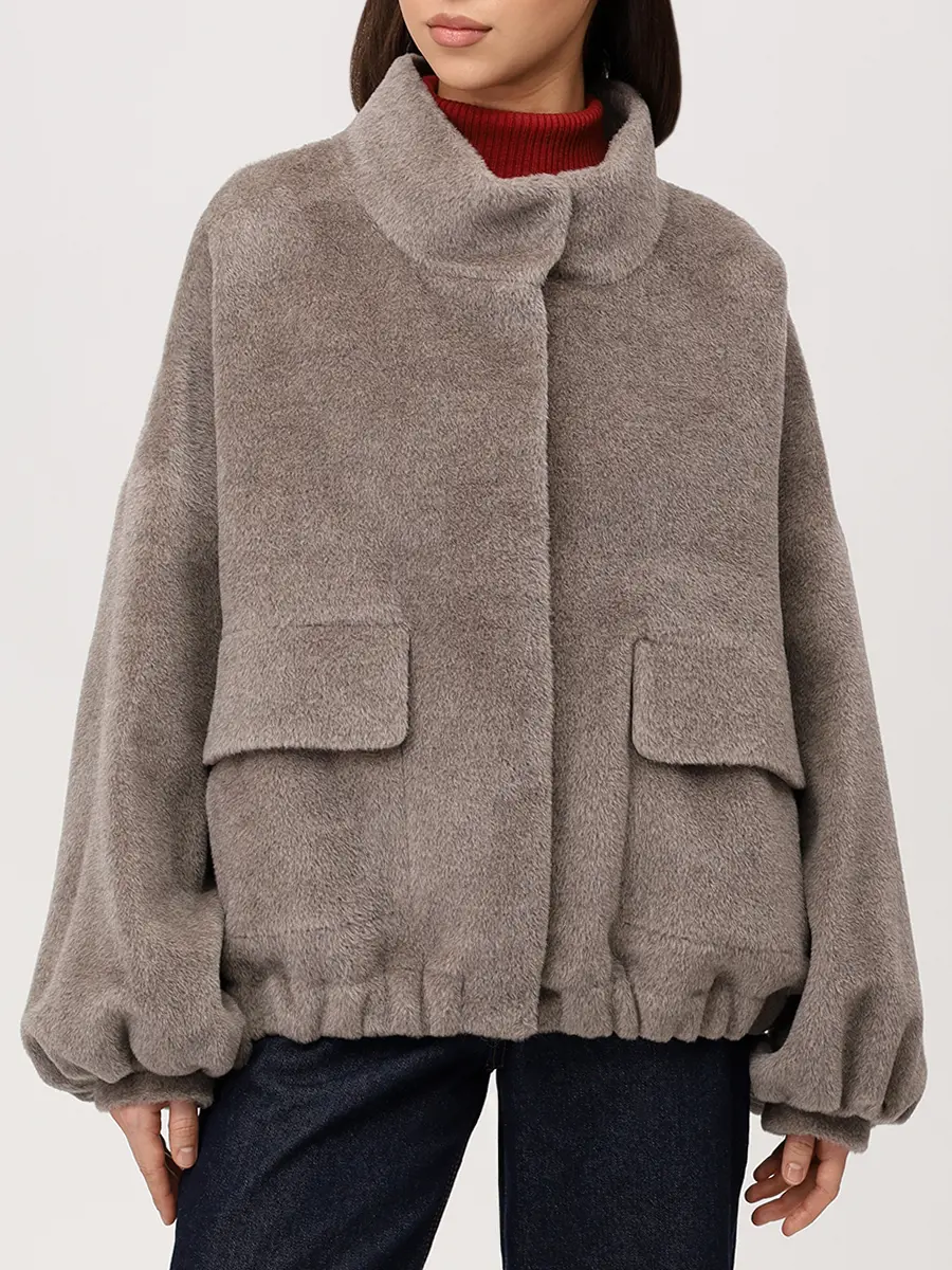 Полупальто шерстяное