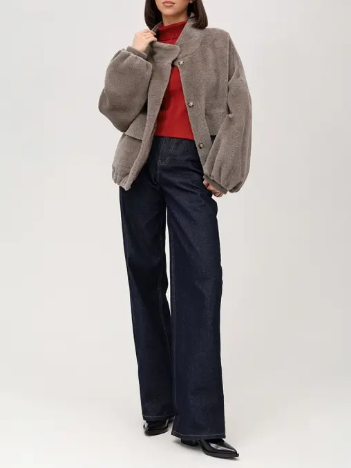 Полупальто шерстяное FREE AGE