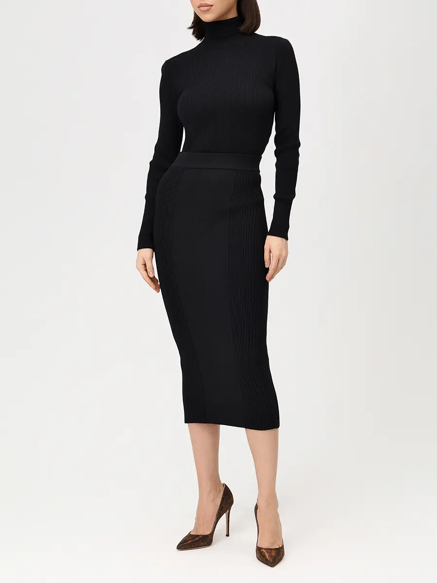 Юбка из шелка и вискозы