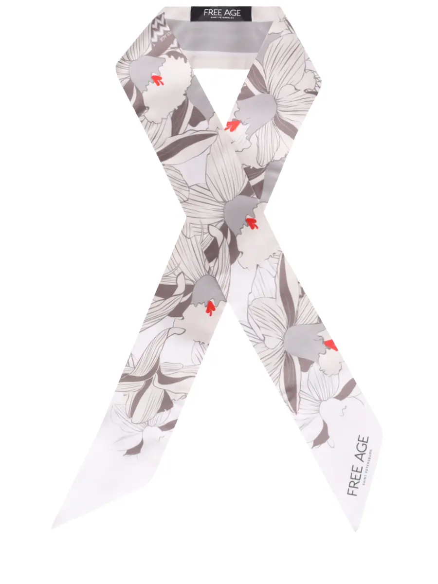 Шарф из хлопка и шелка