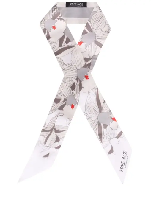 Шарф из хлопка и шелка FREE AGE