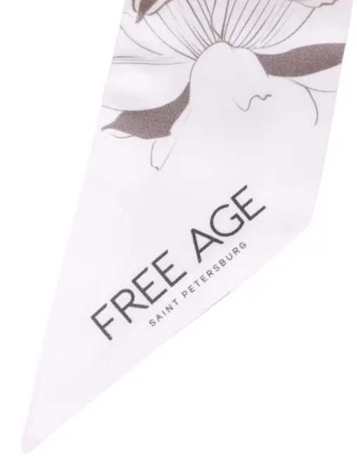 Шарф из хлопка и шелка FREE AGE