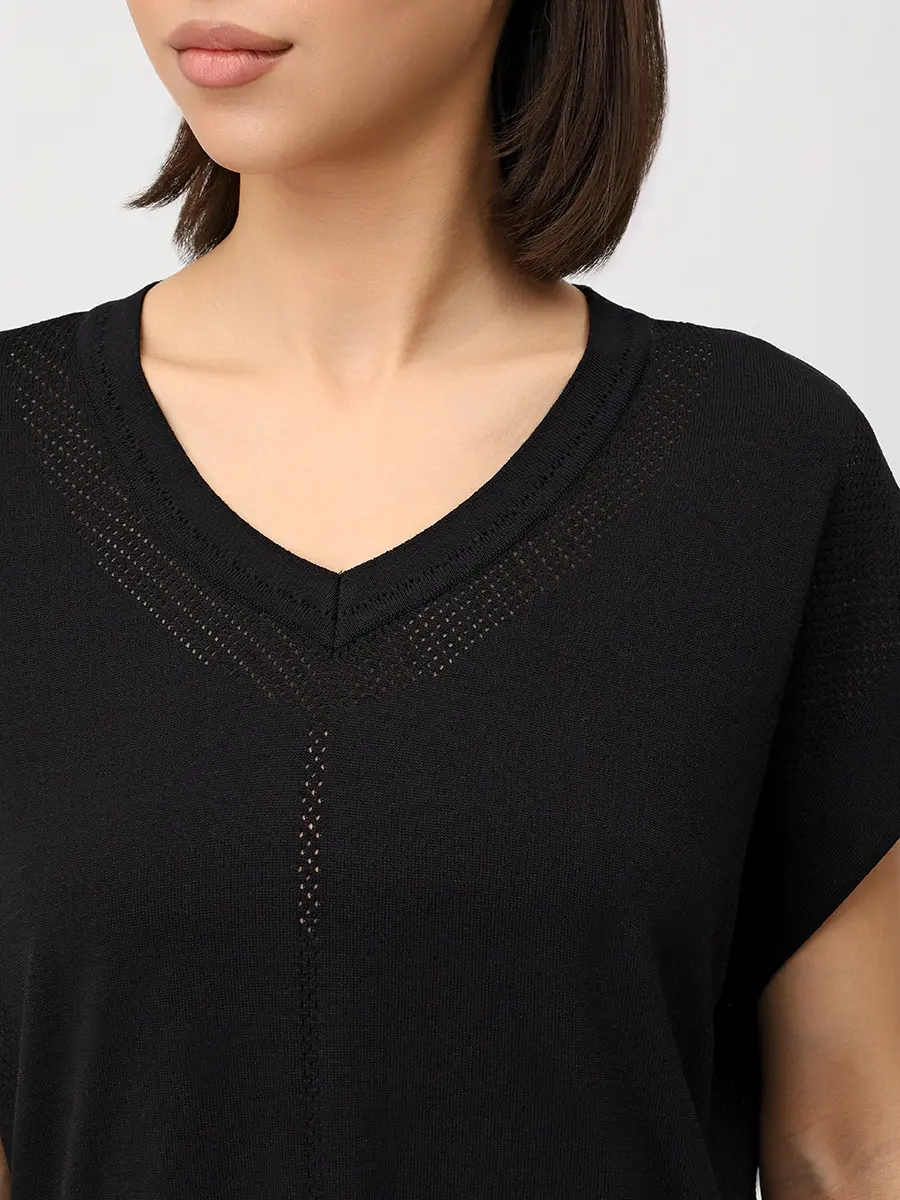 Джемпер из шелка и вискозы