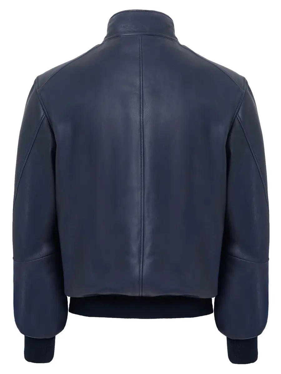 Бомбер кожаный