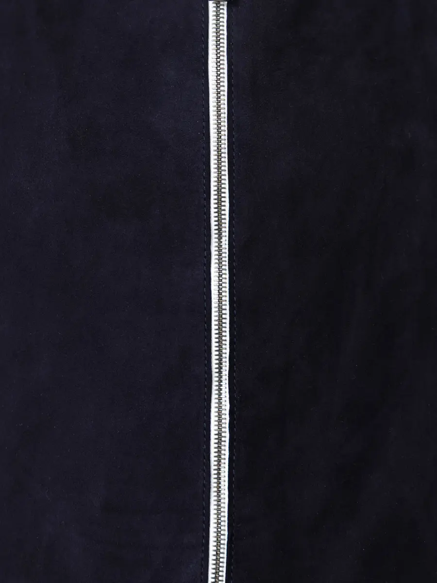 Бомбер замшевый