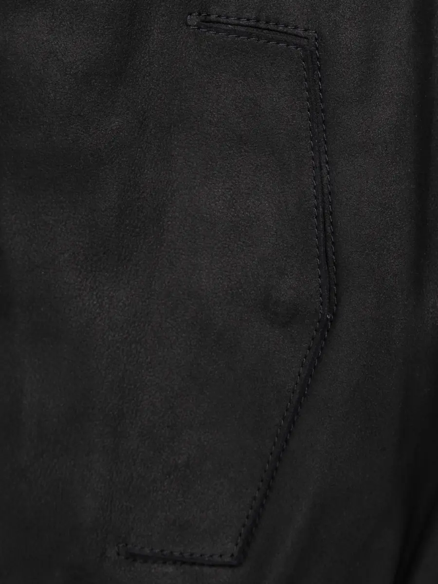 Бомбер кожаный