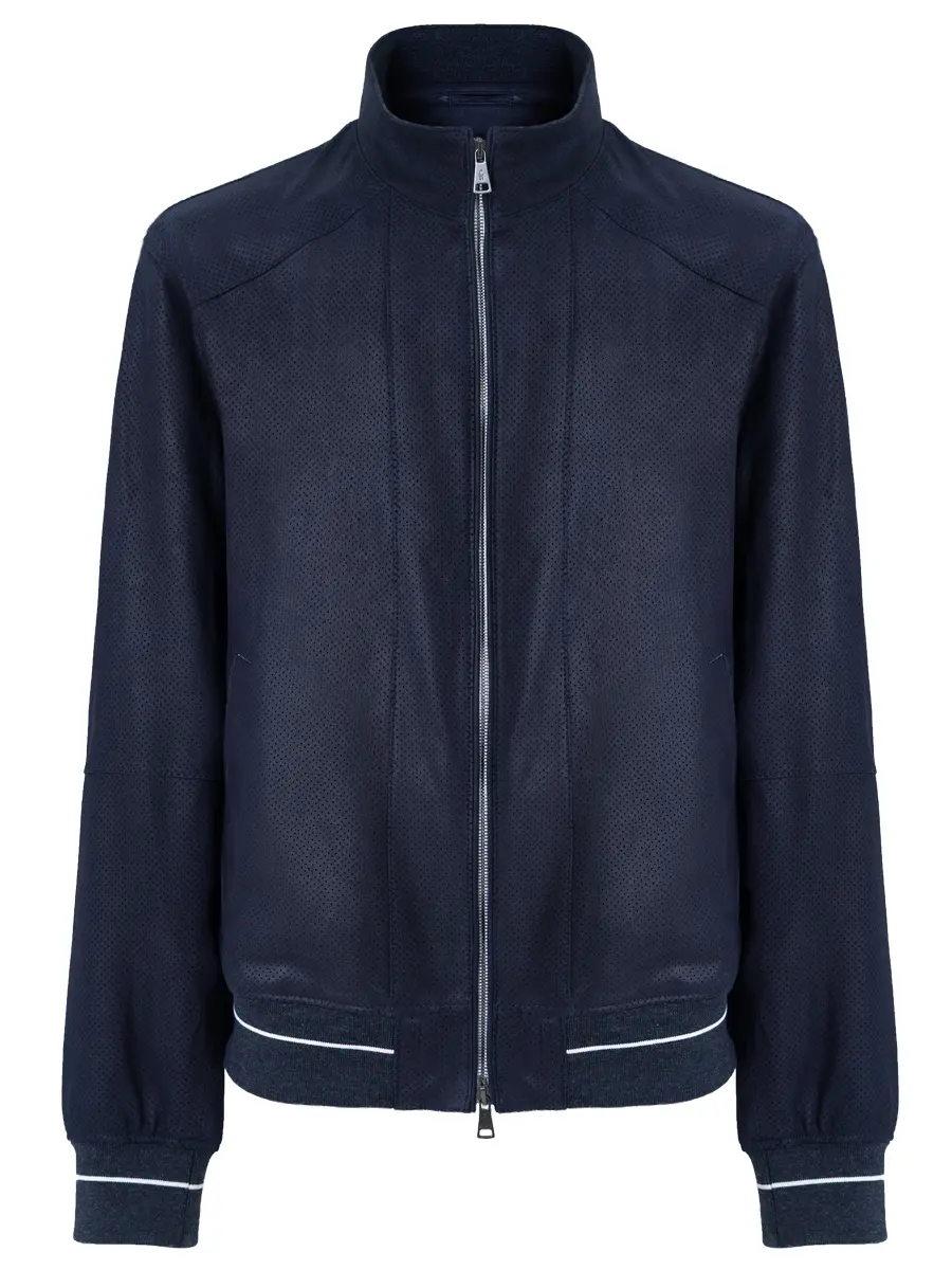 Бомбер кожаный