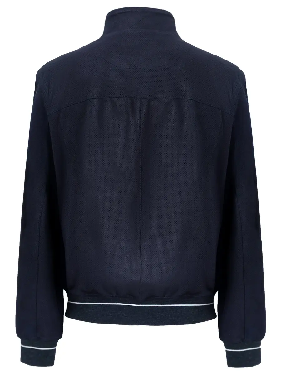 Бомбер кожаный