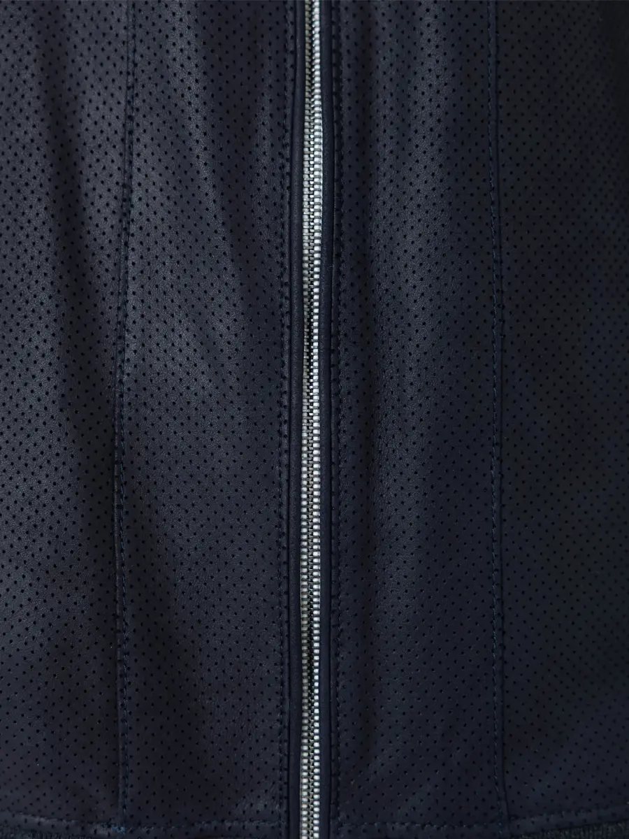 Бомбер кожаный