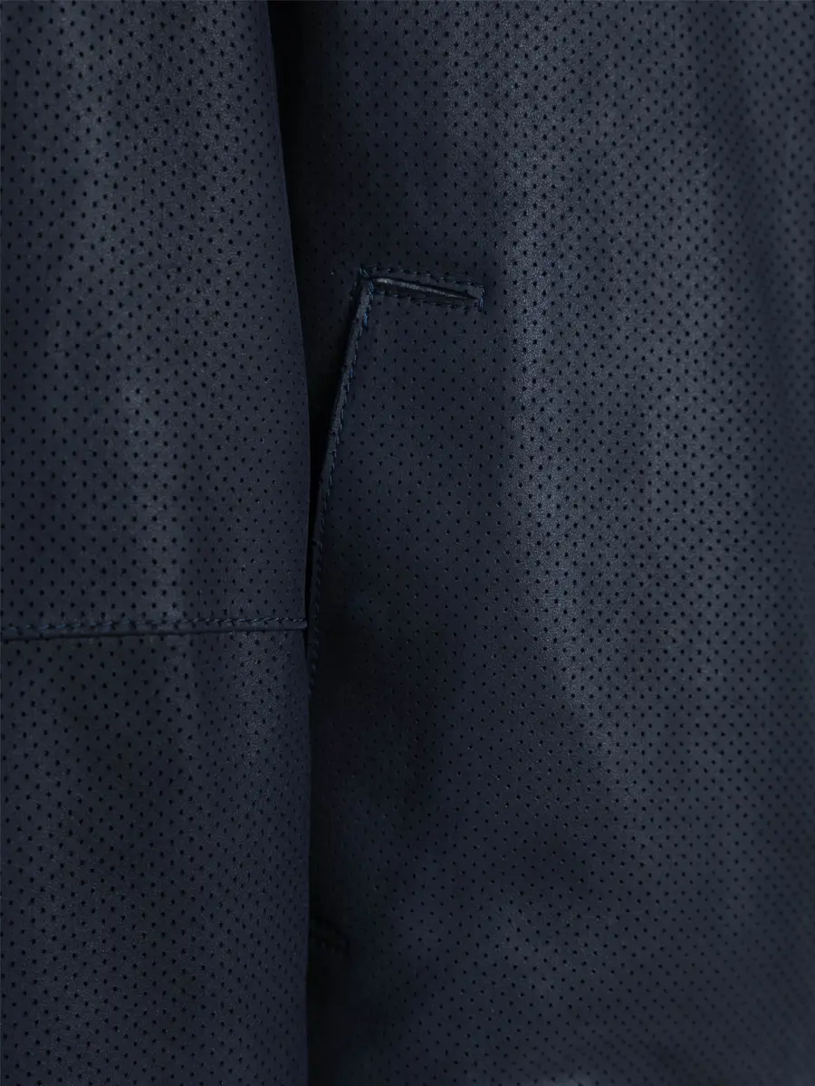 Бомбер кожаный