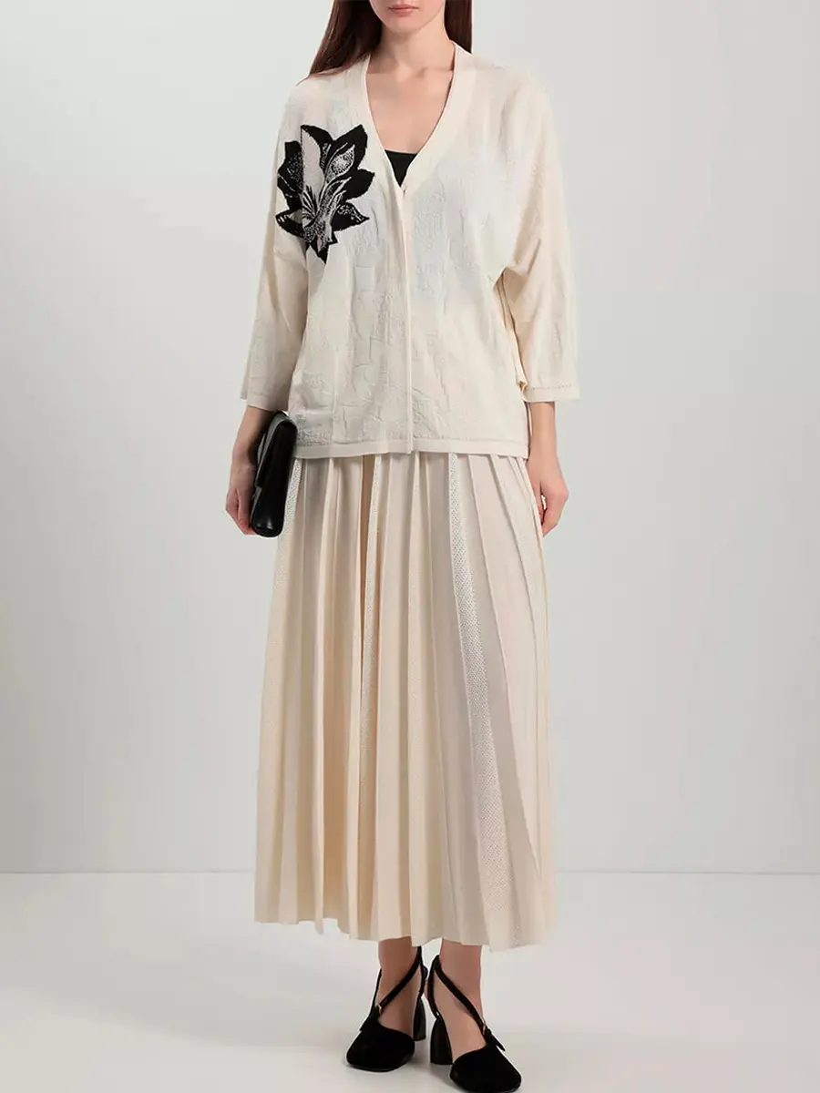 Кардиган из шелка и вискозы