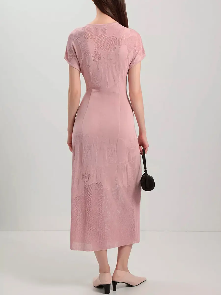 Платье из шелка и вискозы