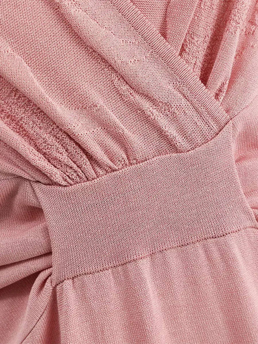 Платье из шелка и вискозы