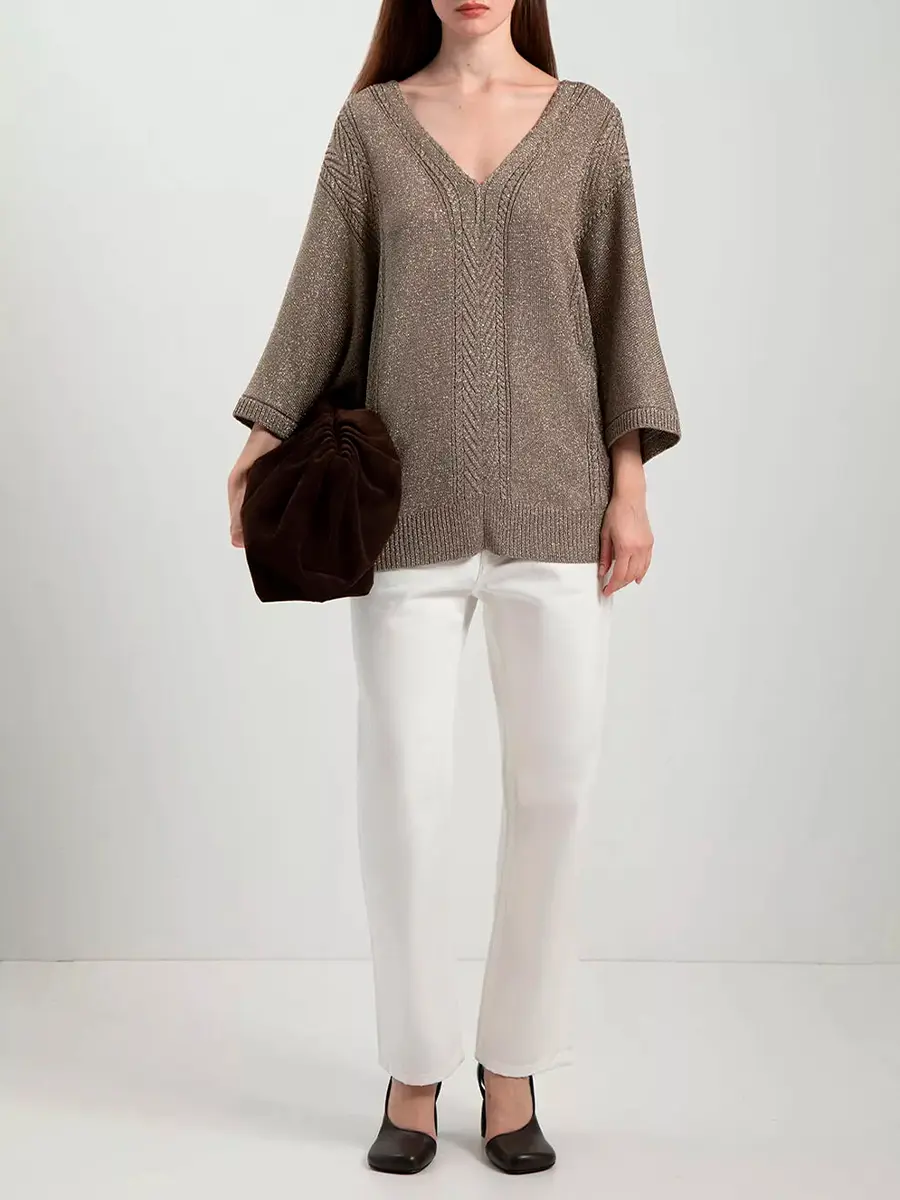 Пуловер из вискозы