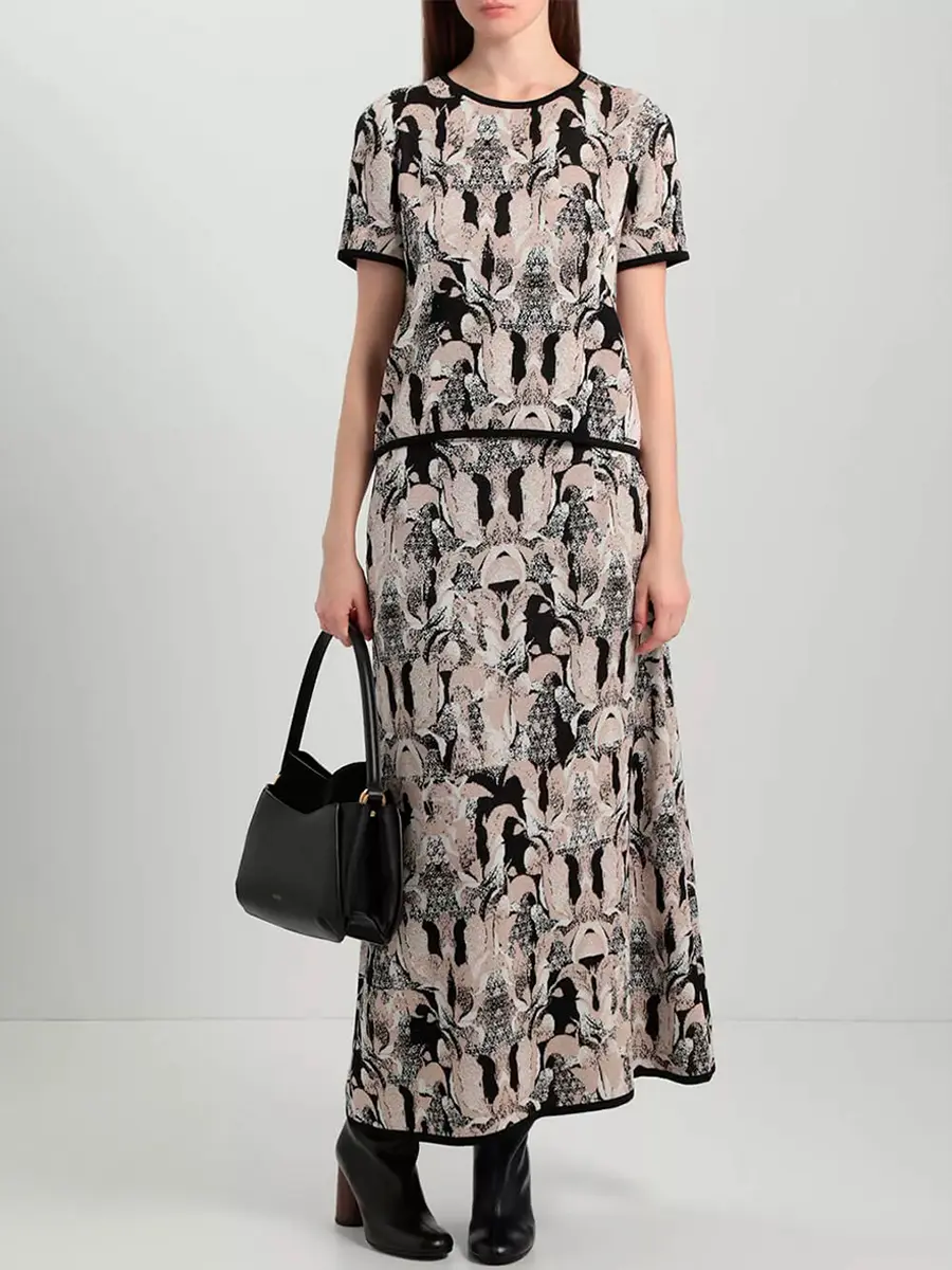 Юбка из шелка и вискозы