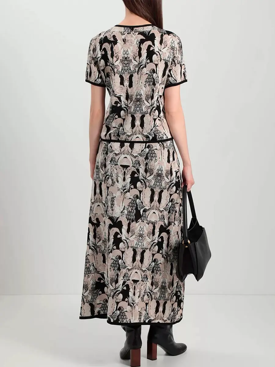 Юбка из шелка и вискозы