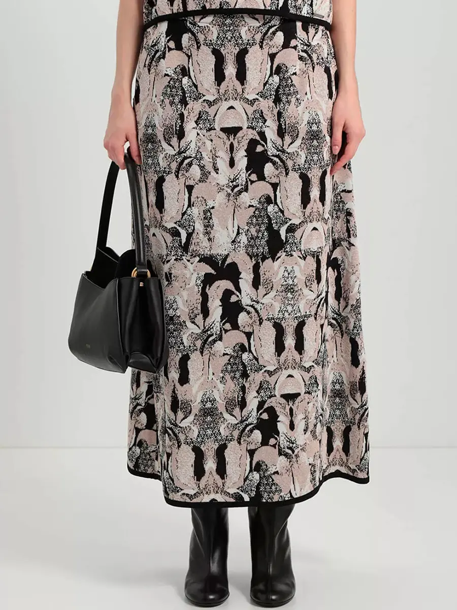 Юбка из шелка и вискозы