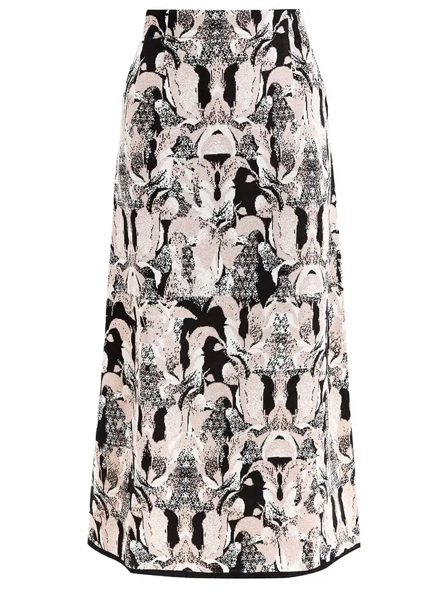 Юбка из шелка и вискозы