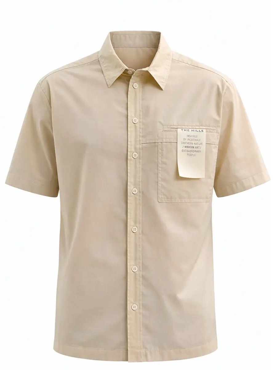 Рубашка однотонная