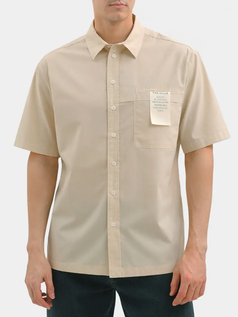 Рубашка однотонная